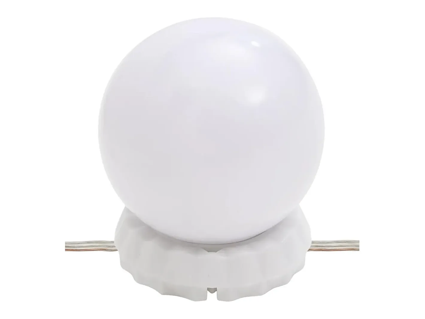 Hot Espejo de pared con luces LED 15x40 cm cristal ovalado Plateado