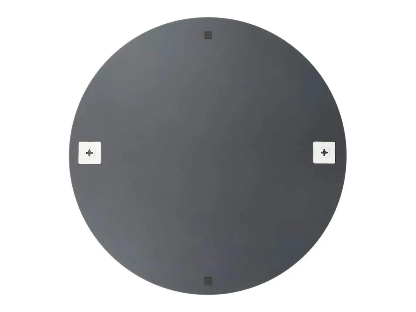 Espejo de pared con luces LED Cristal Redondo Plateado Clearance