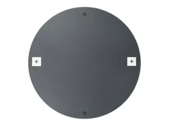 Espejo de pared con luces LED redondo de vidrio ES880948 Plateado Online