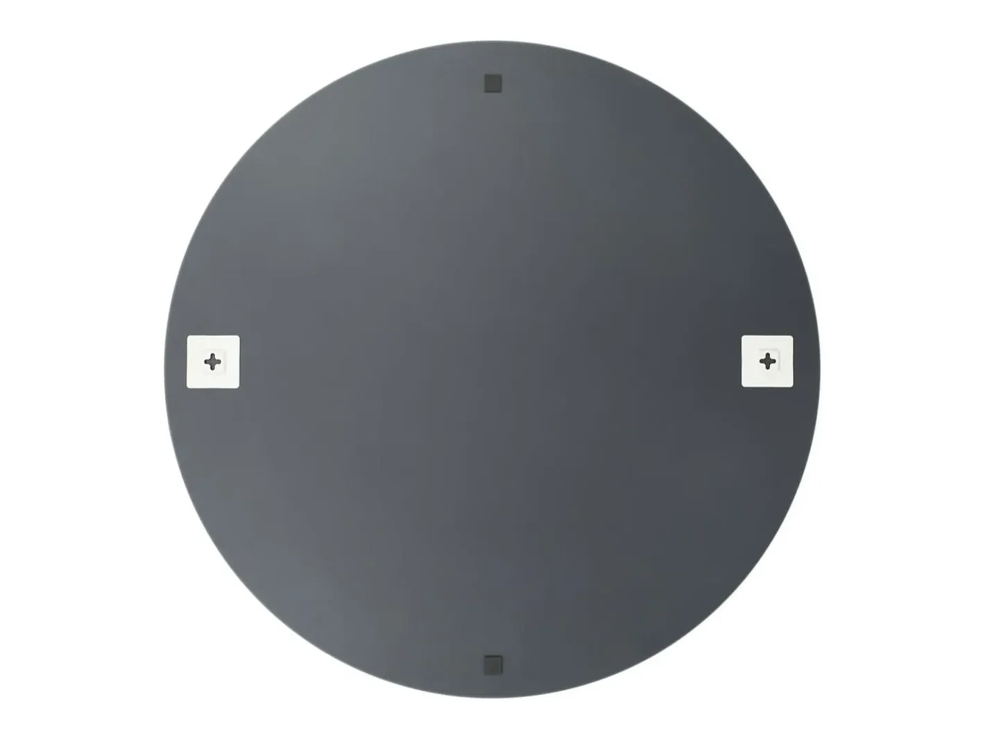 Espejo de pared con luces LED redondo de vidrio ES880948 Plateado Online