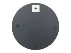 Espejo de pared con luces LED redondo de vidrio ES312264 Plateado Hot