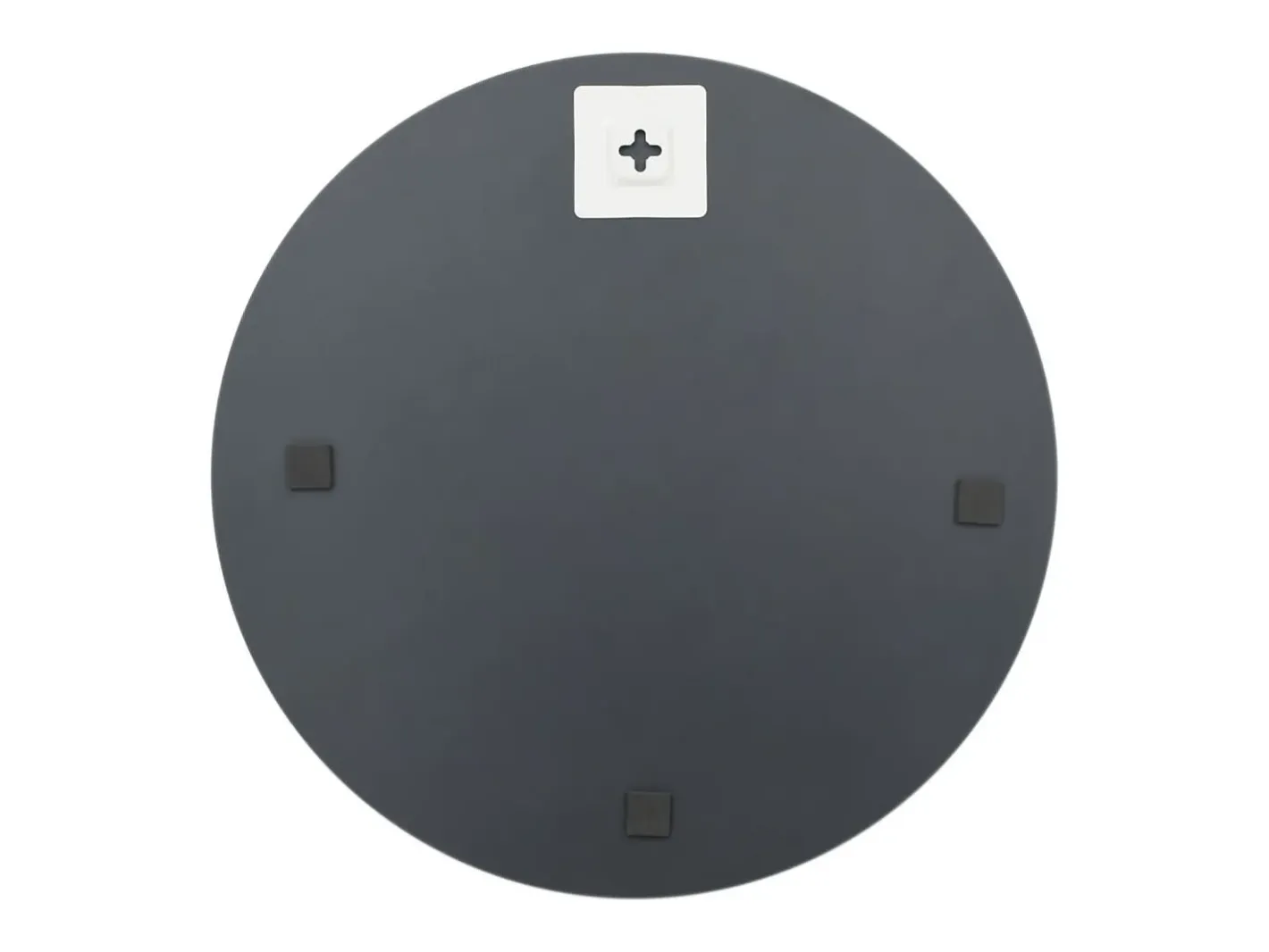 Espejo de pared con luces LED redondo de vidrio ES312264 Plateado Hot