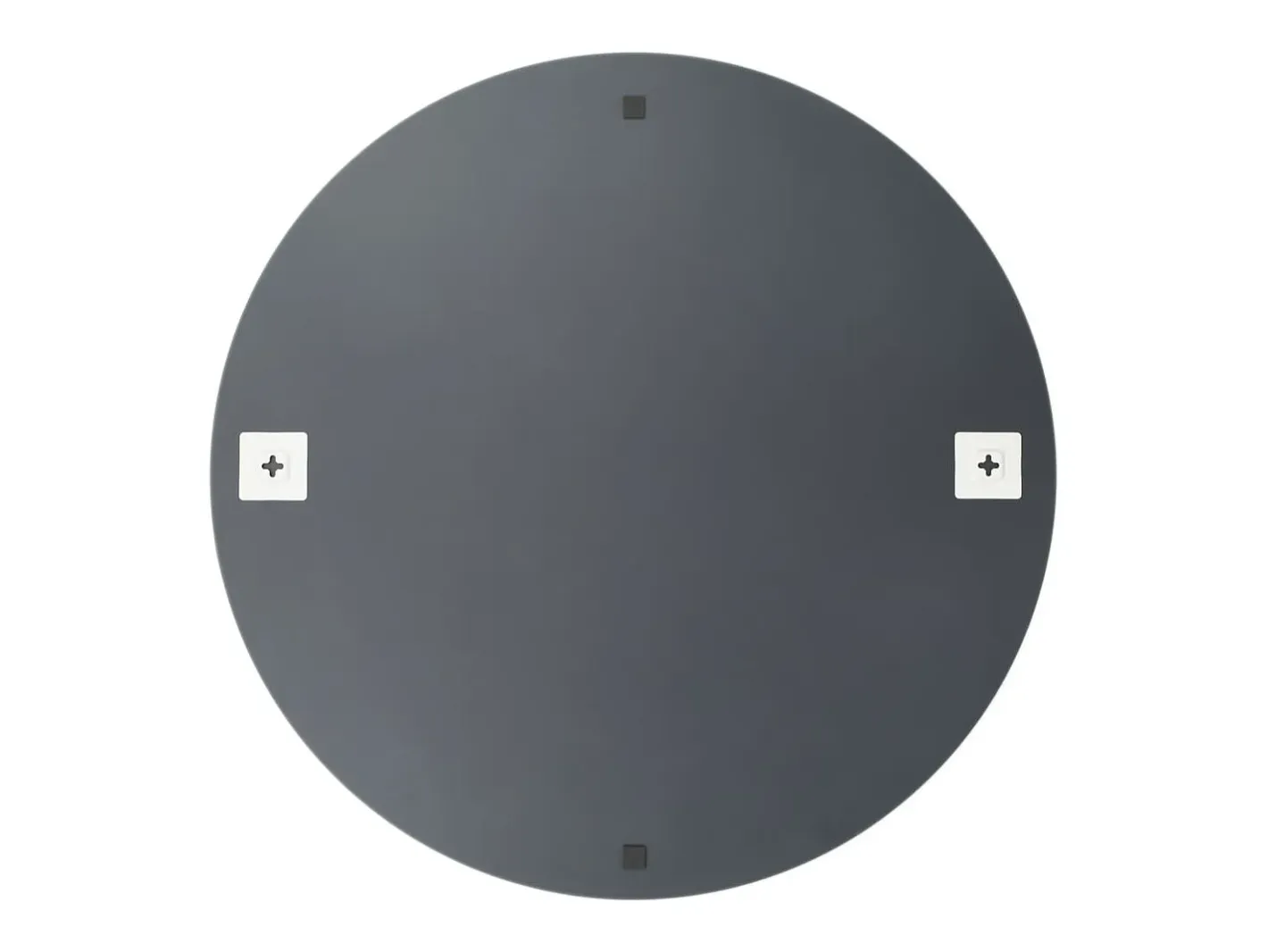 Espejo De Pared|Espejo-Espejo de pared con luces LED redondo de vidrio ES666862 Plateado