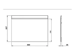 MSO Espejo de pared Contour en madera de haya look Colonia Color natural claro Online