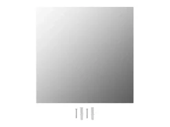 Espejo de pared cuadrado vidrio 50x50 cm ES982071 Plateado Outlet