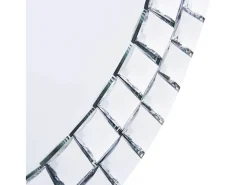 Sale Espejo de pared de 60 cm Cristal templado Plateado