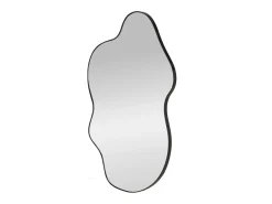 Sale MSO Espejo de pared de aluminio cepillado de 56 x 90 cm Ely Negro