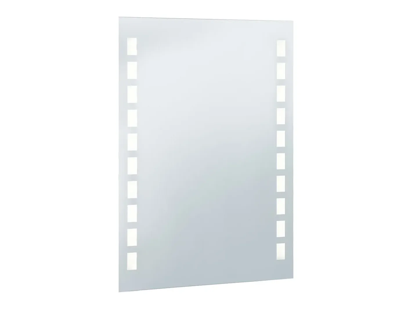Espejo de pared de baño con LED 60x80 cm ES282936 Plateado New