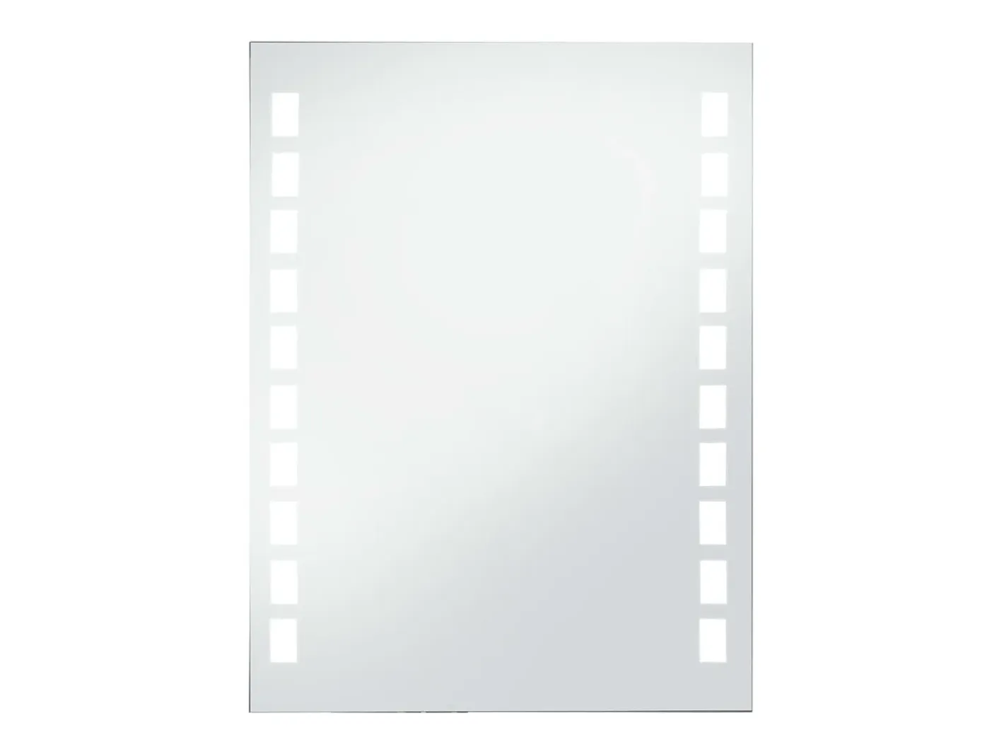 Espejo de pared de baño con LED 60x80 cm ES282936 Plateado New
