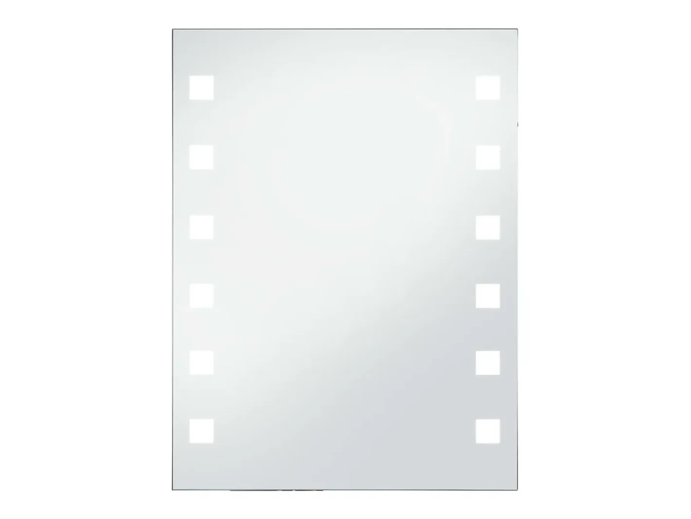 Espejo de pared de baño con LED 60x80 cm ES725383 Plateado