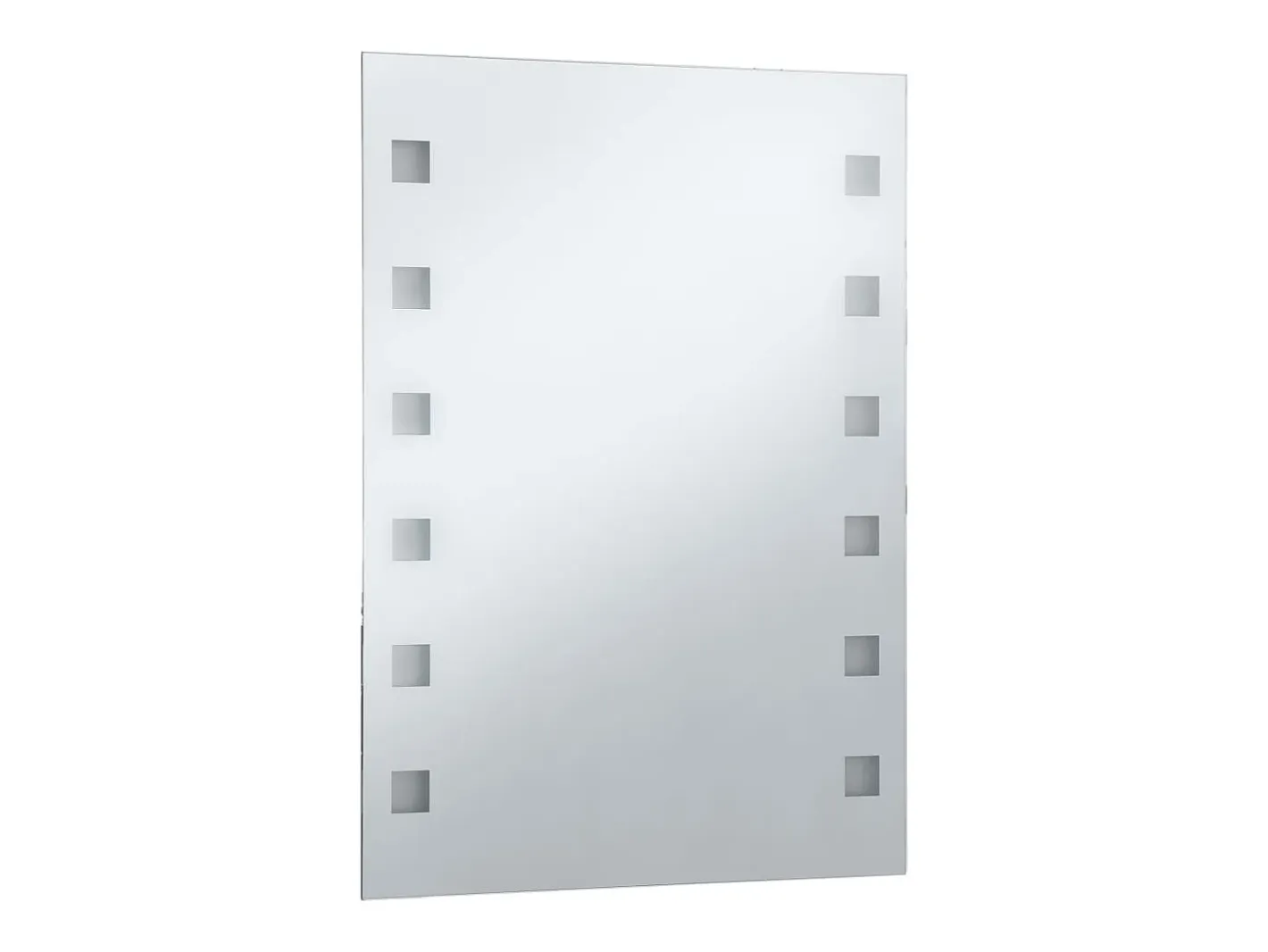 Espejo de pared de baño con LED 60x80 cm ES725383 Plateado
