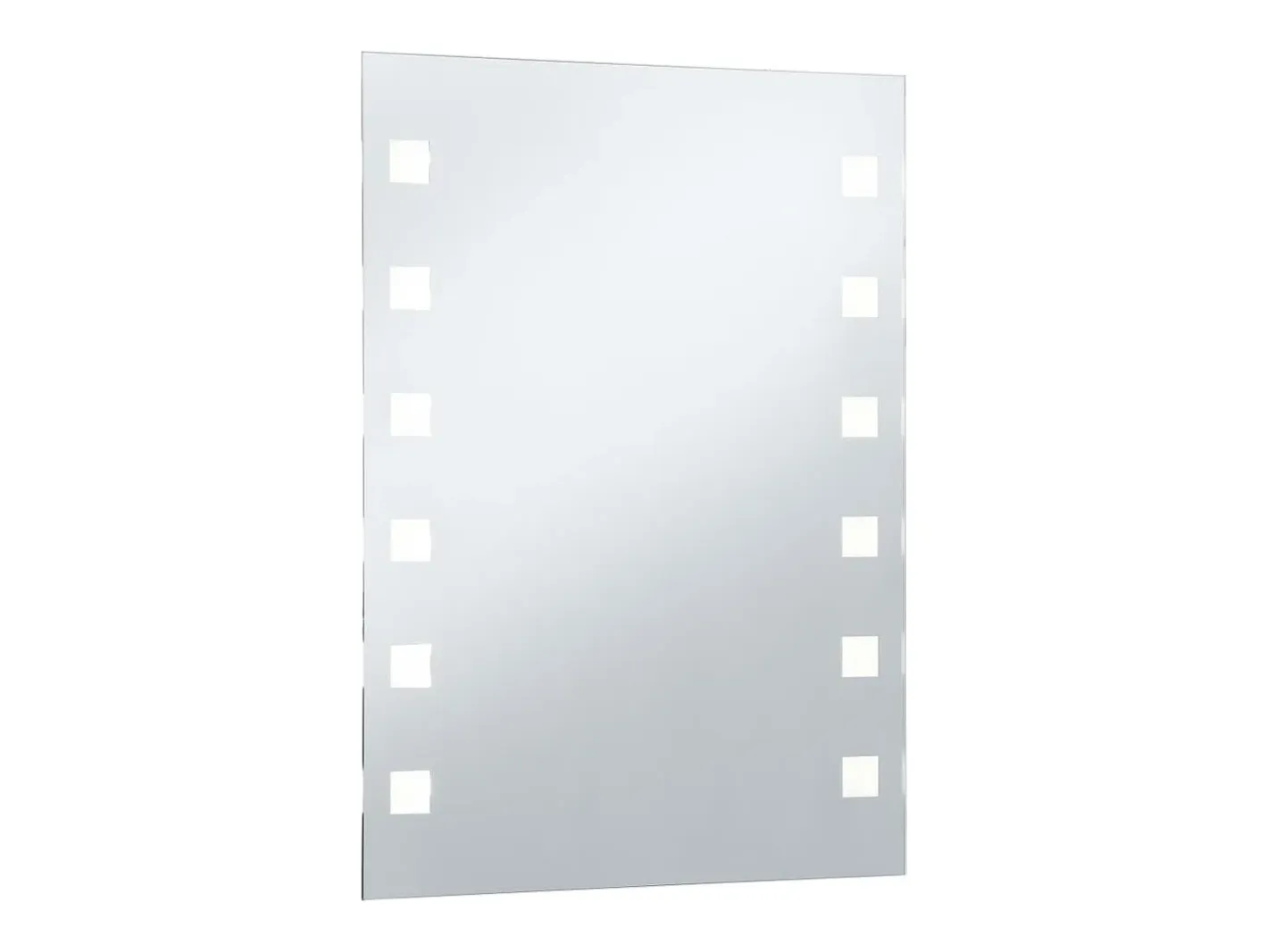 Espejo de pared de baño con LED 60x80 cm ES725383 Plateado