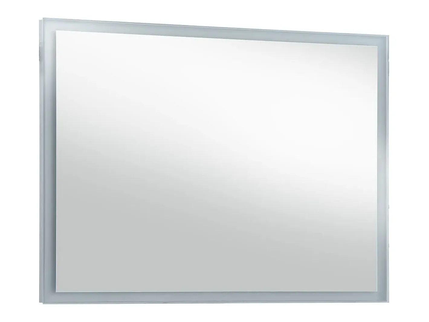Espejo de pared de baño con LED 100x60 cm ES487105 Plateado Outlet