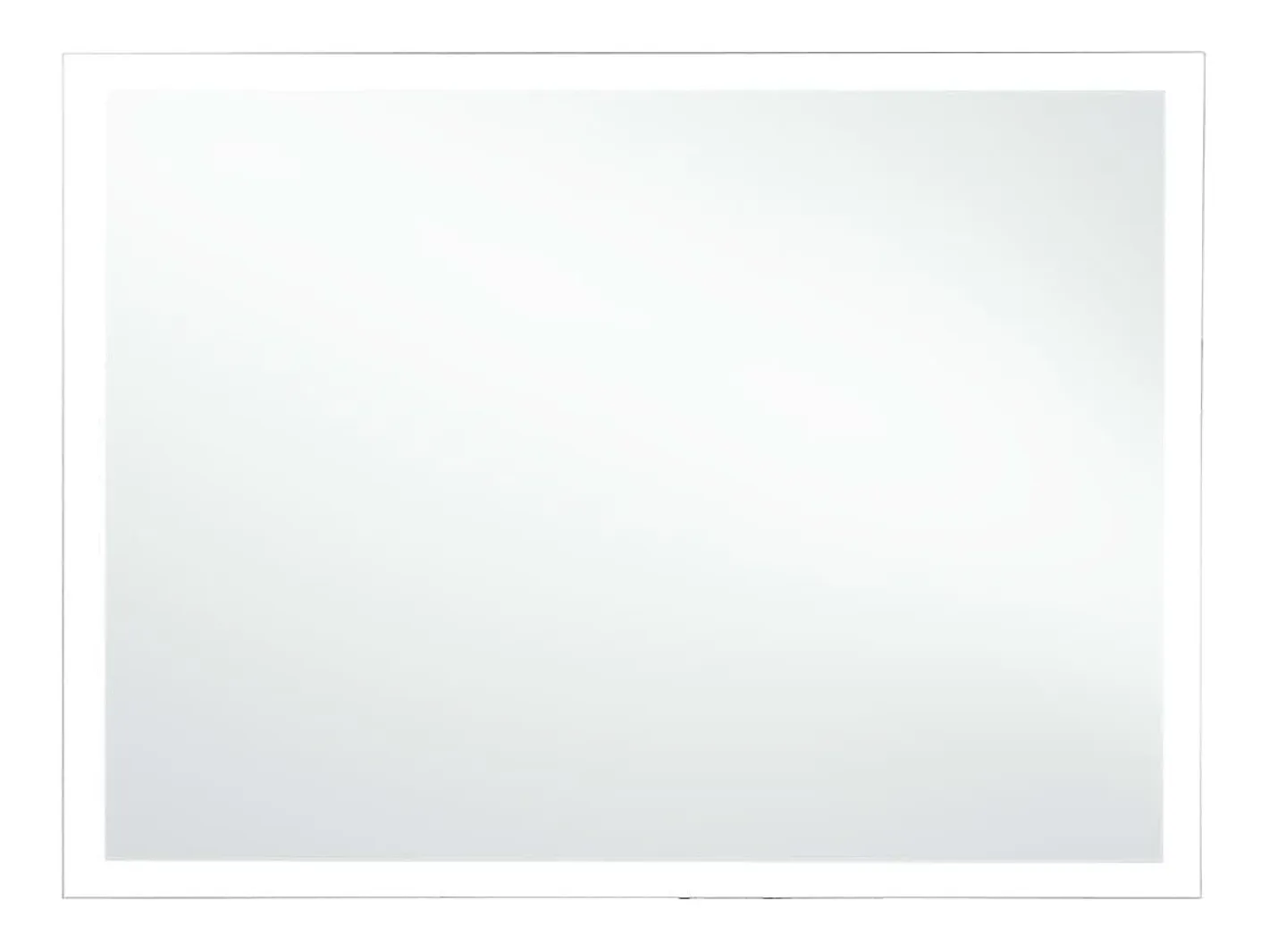 Espejo de pared de baño con LED 100x60 cm ES487105 Plateado Outlet