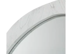 Online Les Tendances Espejo de pared de madera ovalado Blac Blanco