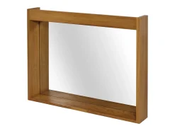 MCW Espejo De Pared|Espejo-Espejo de pared de teca -M75 Marru00f3n