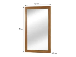 MCW Espejo de pared de teca -M75 Marru00f3n Sale