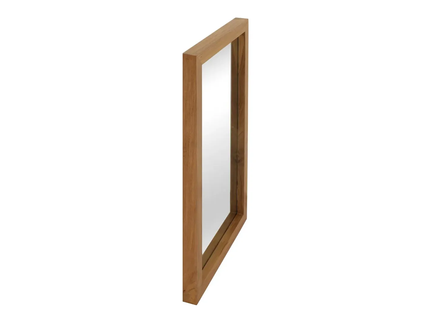 MCW Espejo de pared de teca -M75 Marru00f3n Sale