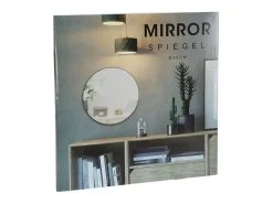 Espejo de pared diseño redondo Ø55 cm Negro