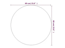 Espejo de pared Ø 60 cm Redondo Dorado Sale