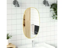 Espejo de pared 80x50 cm Dorado Outlet