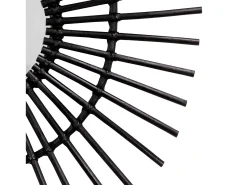 Online THINIA HOME Espejo de Pared en Ratán Ovalado Deko 80cm Negro
