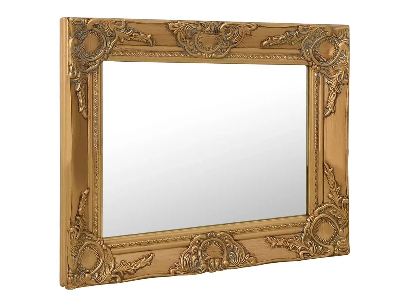 Espejo De Pared|Espejo-Espejo de pared estilo barroco 50x40 cm ES883707 Dorado