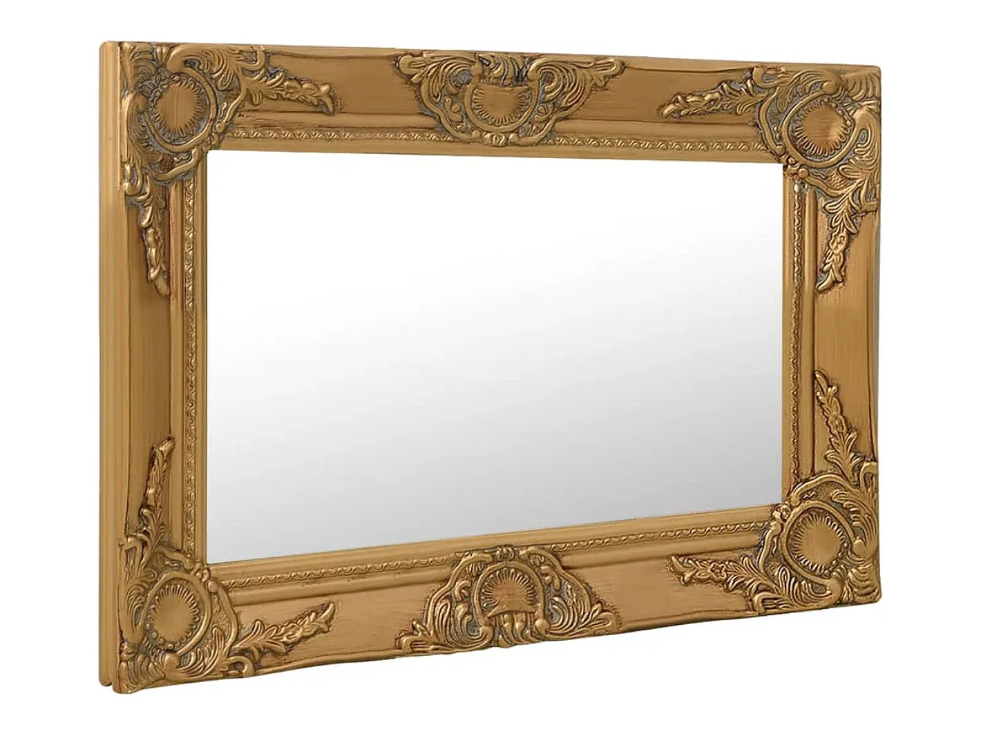 Espejo De Pared|Espejo-Espejo de pared estilo barroco 60x40 cm ES144746 Dorado