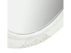 New Espejo de pared estilo barroco 50x60 cm Blanco