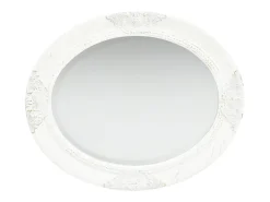 New Espejo de pared estilo barroco 50x60 cm Blanco