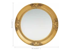 Espejo de pared estilo barroco 50 cm ES254855 Dorado