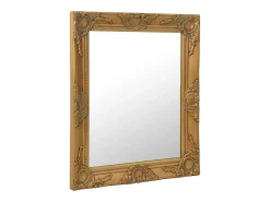 Espejo de pared estilo barroco 50x60 cm Dorado Online