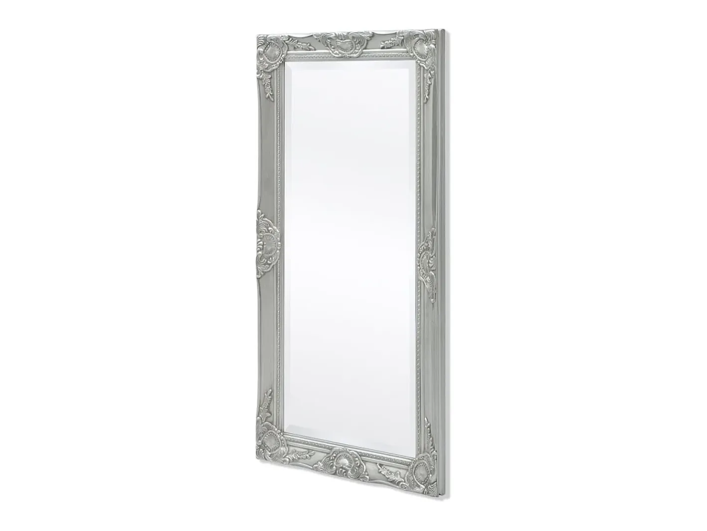 Espejo De Pared|Espejo-Espejo de pared estilo barroco 100x50 cm ES448102 Plateado