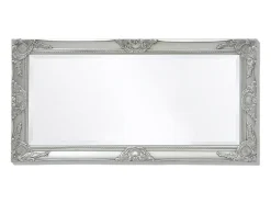 Espejo De Pared|Espejo-Espejo de pared estilo barroco 100x50 cm ES448102 Plateado