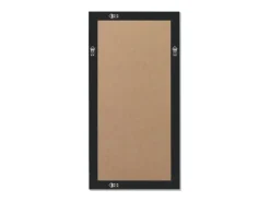 Espejo de pared estilo barroco 100x50 cm Negro Outlet