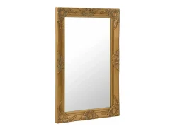 Espejo De Pared|Espejo-Espejo de pared estilo barroco 50x80 cm ES992764 Dorado