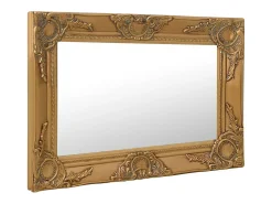 Espejo De Pared|Espejo-Espejo de pared estilo barroco 60x40 cm Dorado