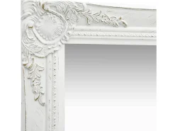 Espejo De Pared|Espejo-Espejo de pared estilo barroco 40x40 cm ES342150 Blanco