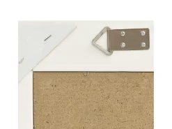 New Espejo de pared estilo barroco 60x40 cm ES250671 Blanco