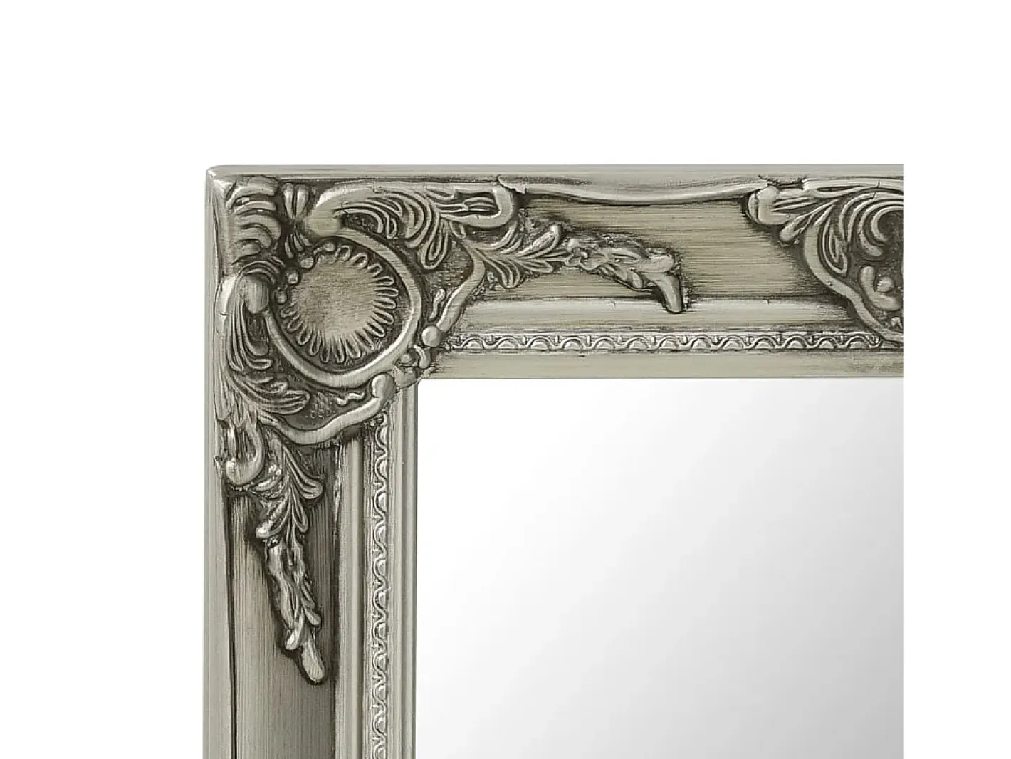 Espejo de pared estilo barroco 50x50 cm ES894163 Plateado Best
