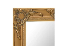 Espejo De Pared|Espejo-Espejo de pared estilo barroco 50x50 cm Dorado