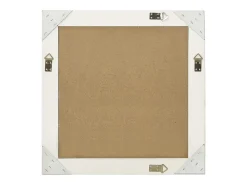 Clearance Espejo de pared estilo barroco 60x60 cm ES435492 Blanco