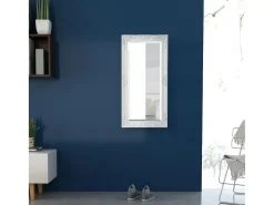 Espejo De Pared|Espejo-Espejo de pared estilo barroco 100x50 cm Blanco