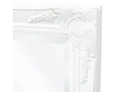 Espejo De Pared|Espejo-Espejo de pared estilo barroco 100x50 cm Blanco
