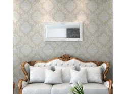 Espejo De Pared|Espejo-Espejo de pared estilo barroco 100x50 cm Blanco