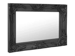 Best Espejo de pared estilo barroco 60x40 cm Negro