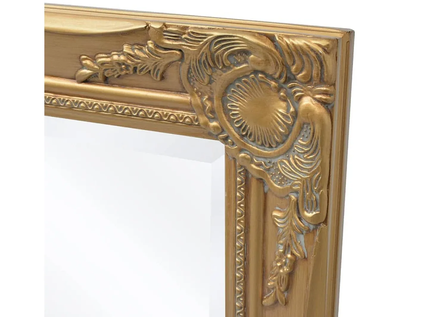Espejo de pared estilo barroco 100x50 cm Dorado Discount
