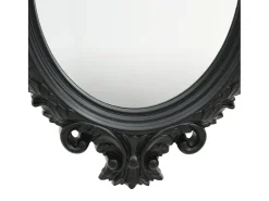 Espejo de pared estilo castillo 56x76 cm Negro Best