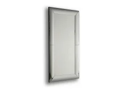 Les Tendances Espejo de pared gristy rectangular de madera negra Negro Clearance