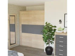 duehome Espejo de pared Kira Cambria - Grafito Marru00f3n Discount